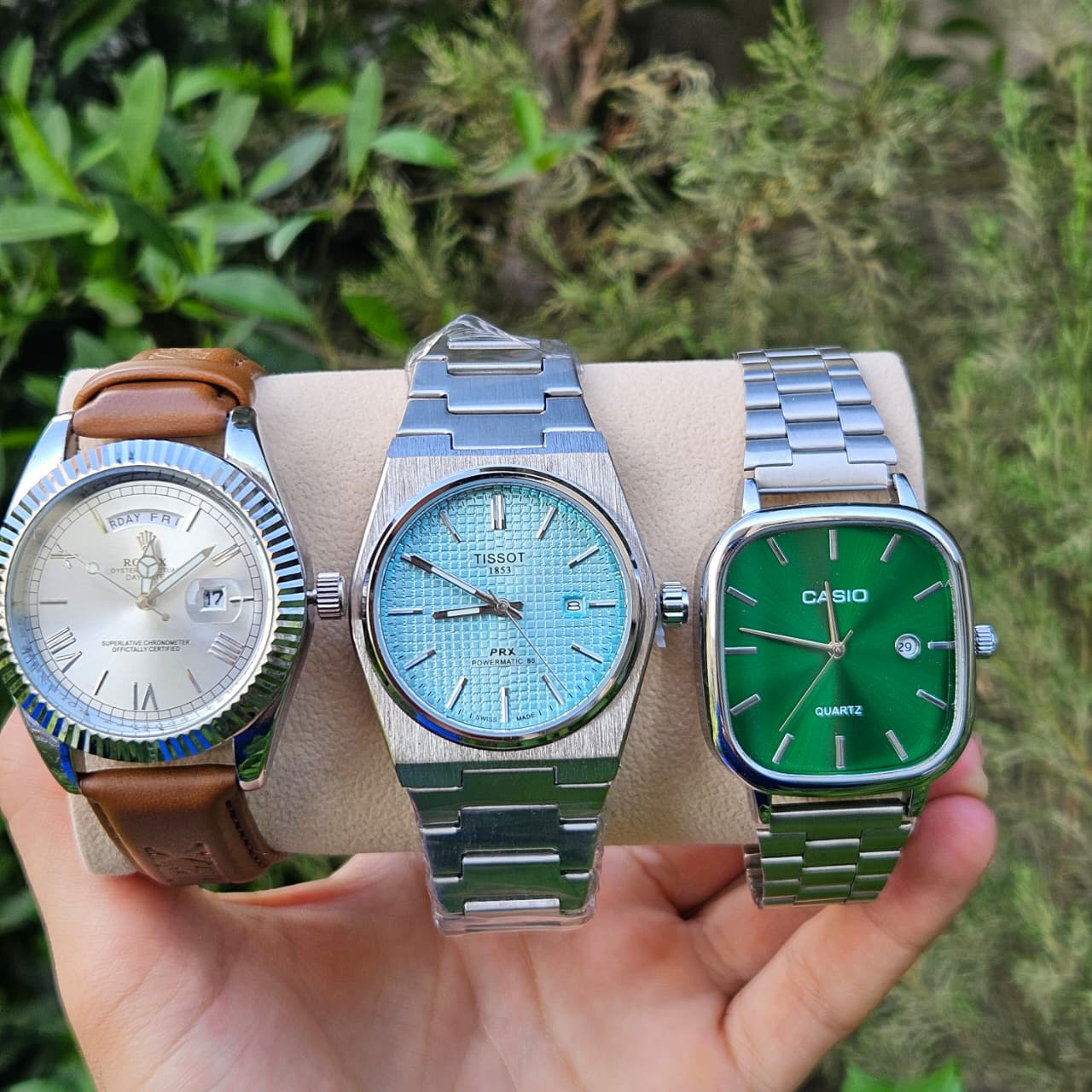 Pack 3 Montre Rolex Casio Tissout