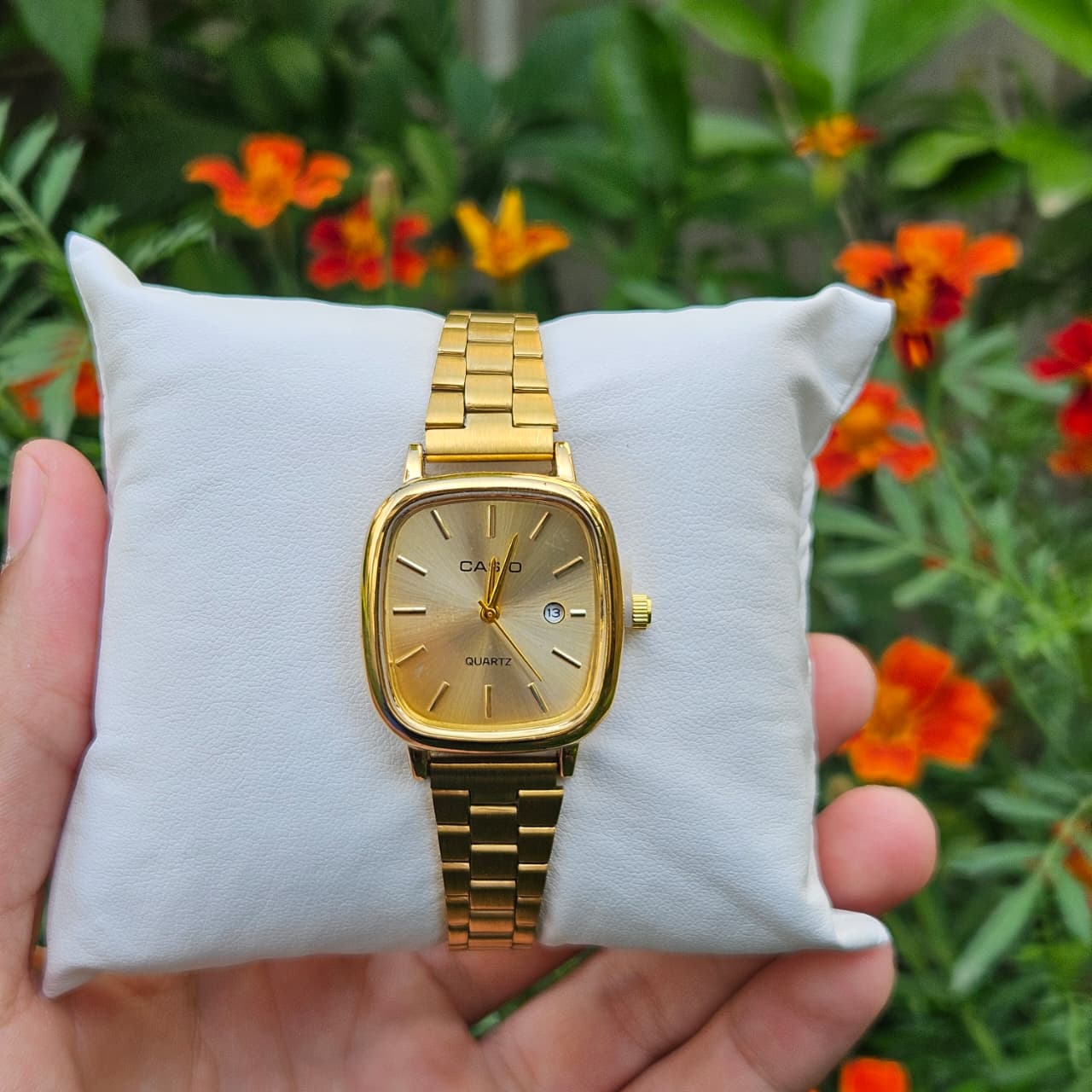 CASIO FEMME CARRÉ ACIER