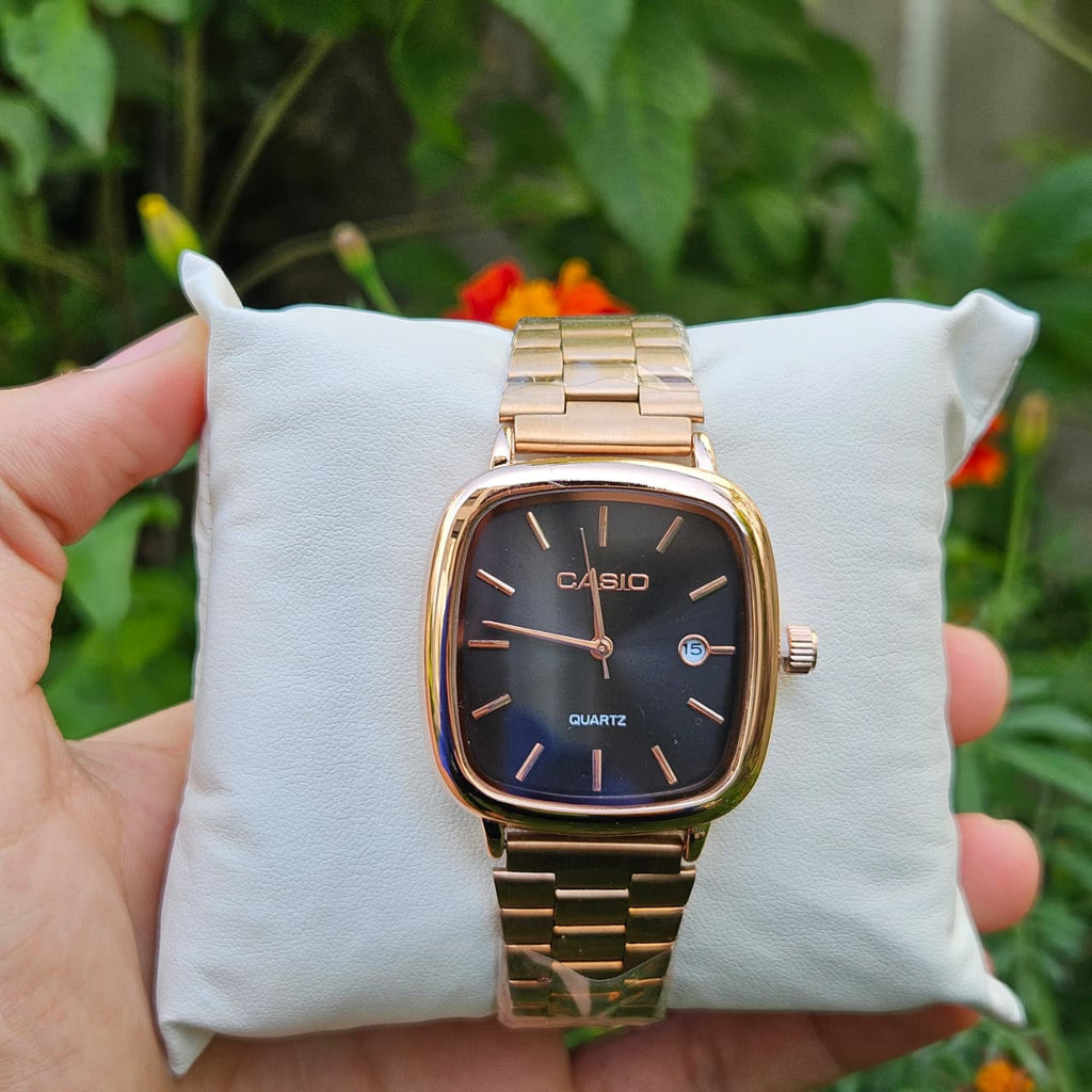 CASIO HOMMES CARRÉ ACIER