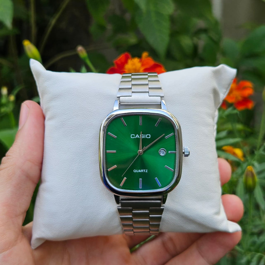 CASIO HOMMES CARRÉ ACIER