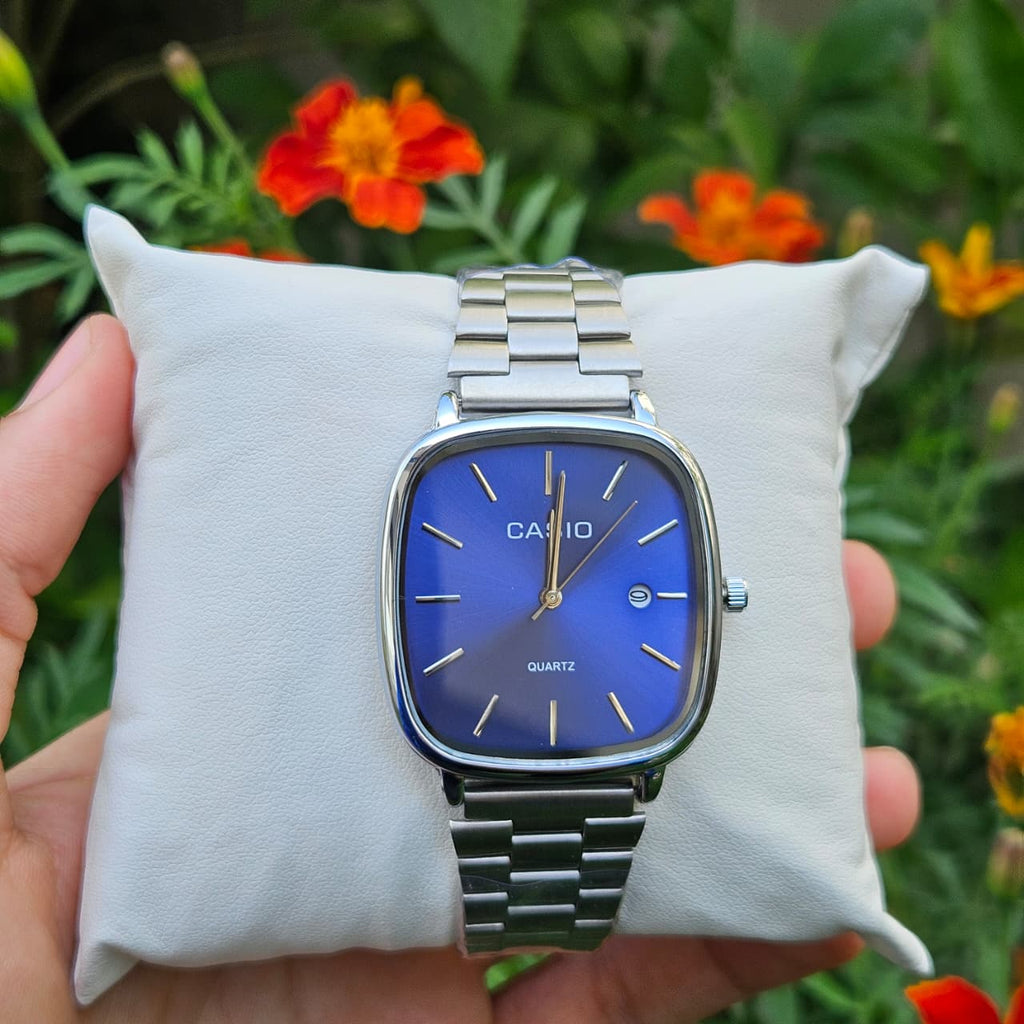 CASIO HOMMES CARRÉ ACIER